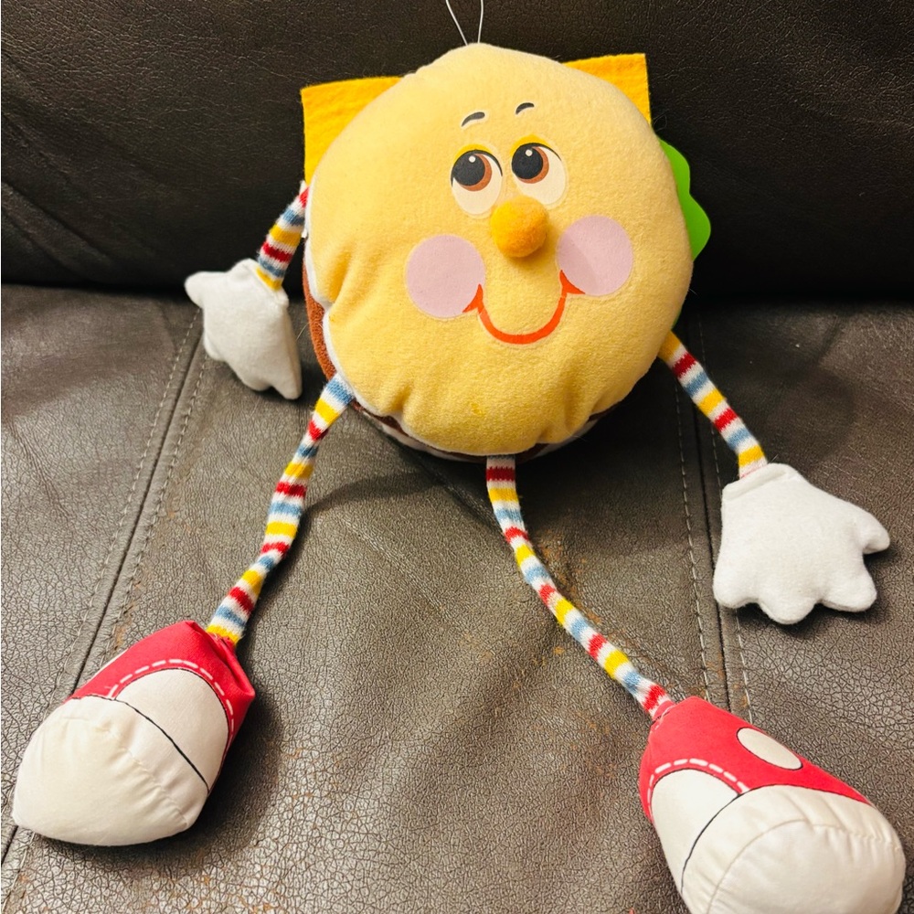 Vintage 1984 Amtoy Stuffed Hamburger